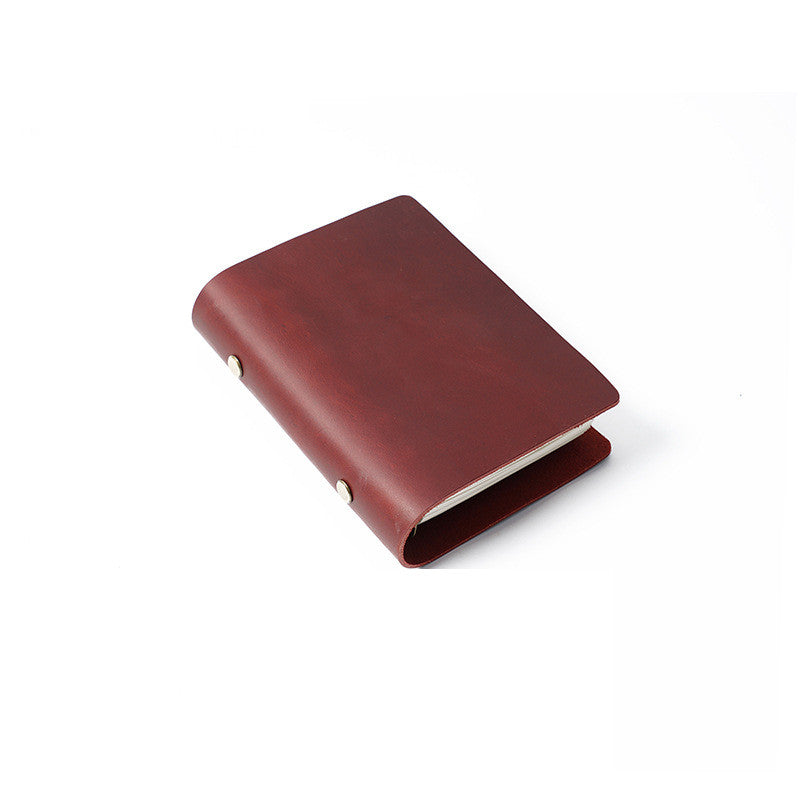 A5A6A7 Handbook Binder Vintage Leather Notepad Diary