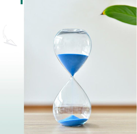 Creative Solid Color Glass Hourglass Timer
