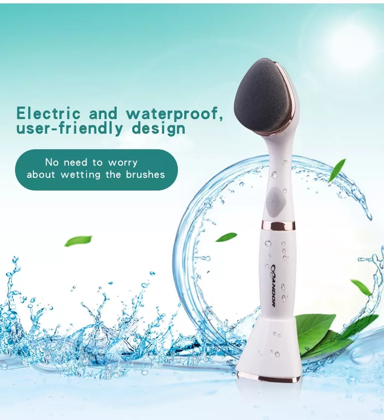 Three-in-one multifunctional face wash brush