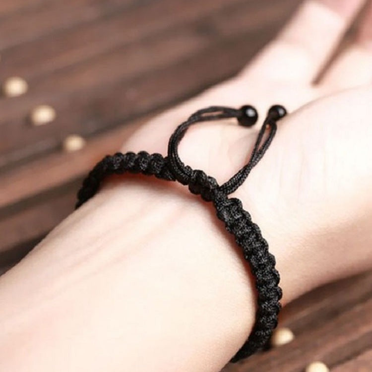 Rainbow Eye Obsidian Couple Bracelet