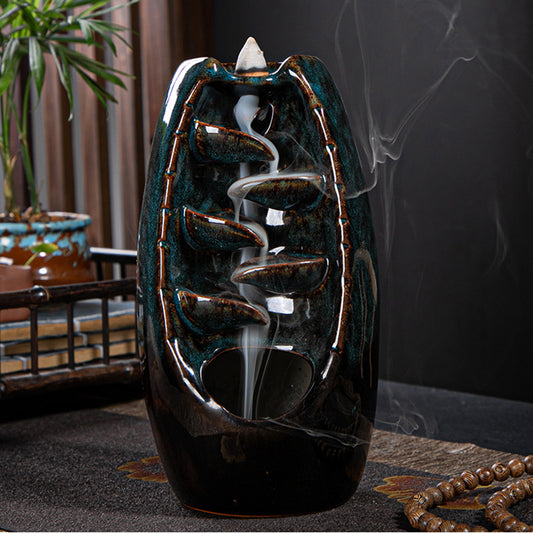 Ceramic Retro Stone Mill Backflow Incense Burner – A Mesmerizing Aromatic Experience