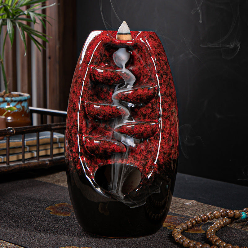 Ceramic Retro Stone Mill Backflow Incense Burner – A Mesmerizing Aromatic Experience