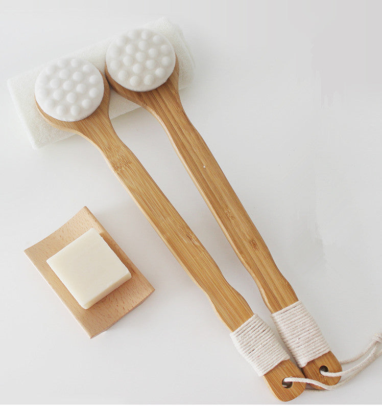 Long handle bath brush