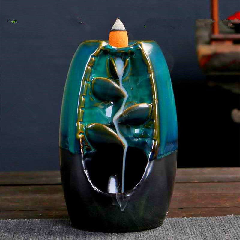 Ceramic Retro Stone Mill Backflow Incense Burner – A Mesmerizing Aromatic Experience
