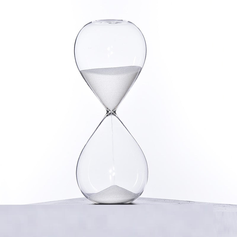 Creative Solid Color Glass Hourglass Timer