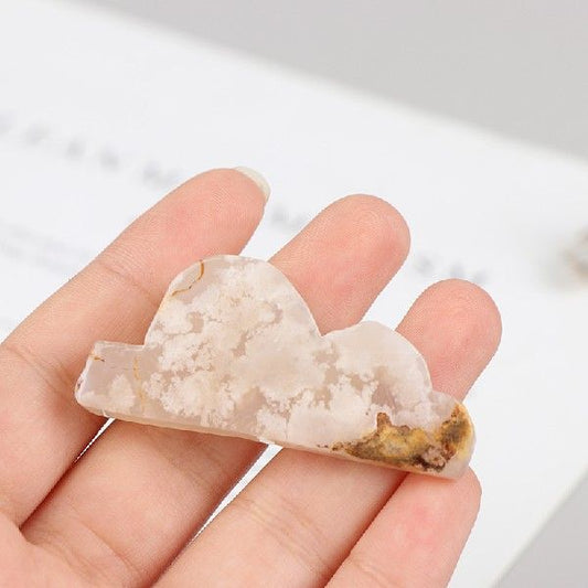 Natural Agate Cloud Gem Crystal Mineral Healing Home