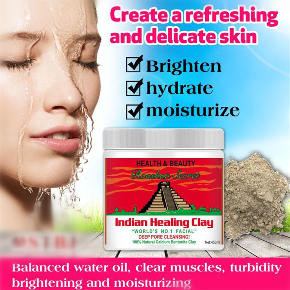 Roushun Secret- Indian Healing Clay – Deep Pore Cleansing Mud Mask