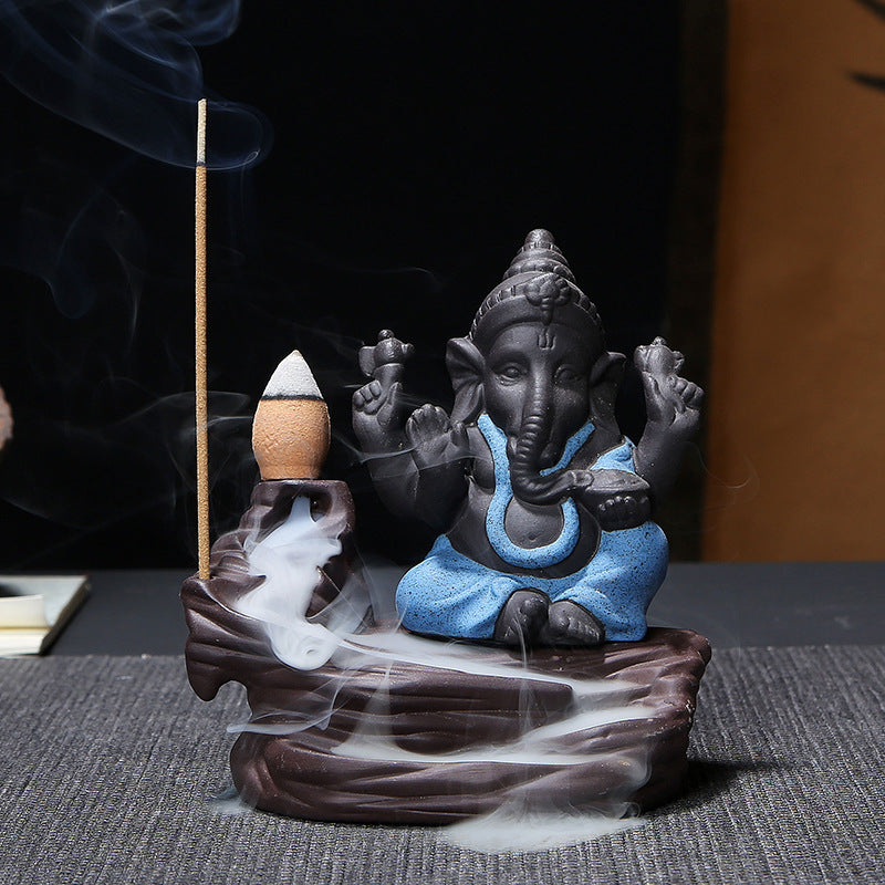 Lord Ganesha Incense Burner – Handcrafted Elegance for Tranquility