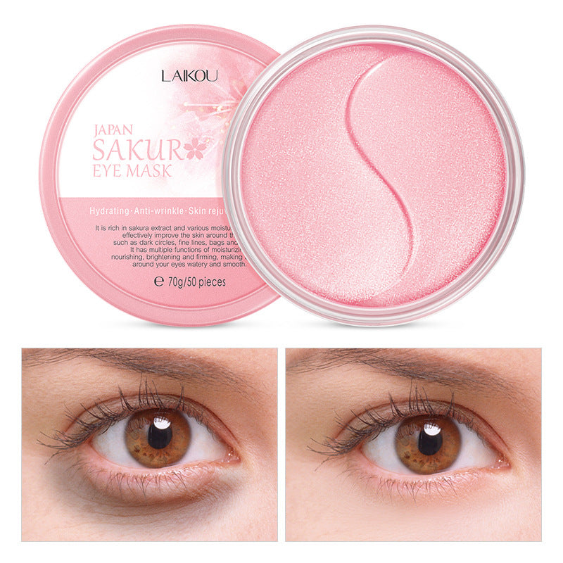 Laikou Cherry Blossom Eye Mask – Hydrate, Brighten & Refresh