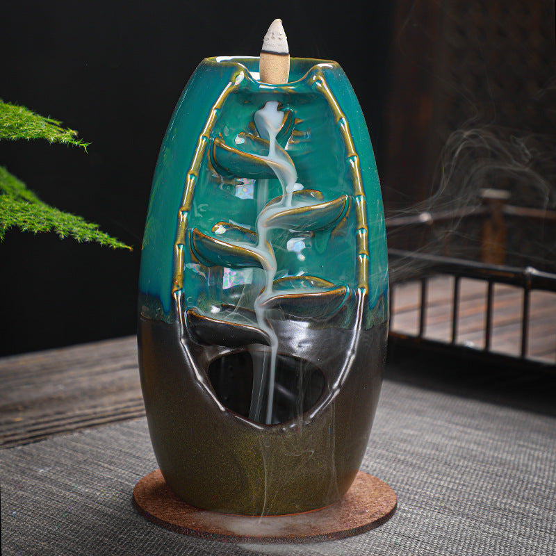 Ceramic Retro Stone Mill Backflow Incense Burner – A Mesmerizing Aromatic Experience