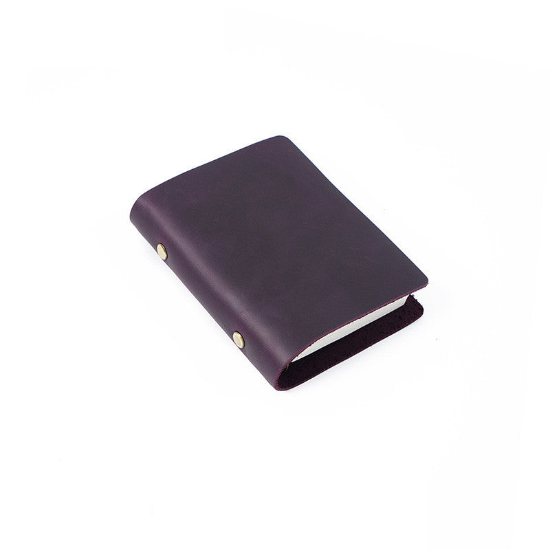 A5A6A7 Handbook Binder Vintage Leather Notepad Diary