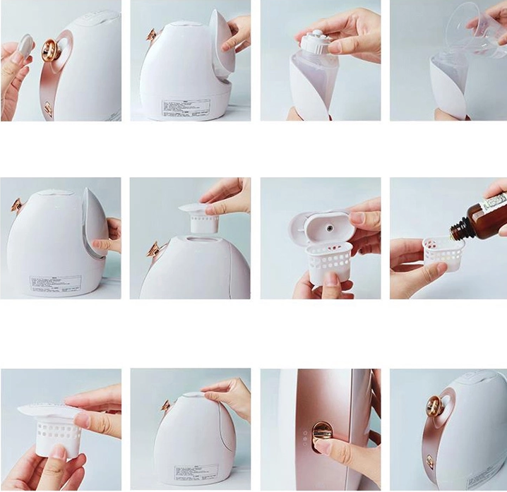 Cold and hot nano spray moisturizing face steamer