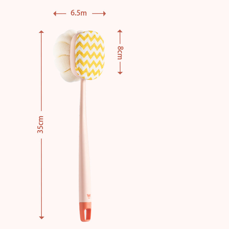 Bath Gadget Bath Brush Long Handle Soft Fur Bath Brush Bath Towel Loofah Strong Back Rubbing Don't Ask For Back Brush