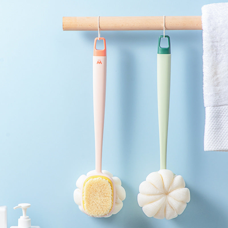 Bath Gadget Bath Brush Long Handle Soft Fur Bath Brush Bath Towel Loofah Strong Back Rubbing Don't Ask For Back Brush