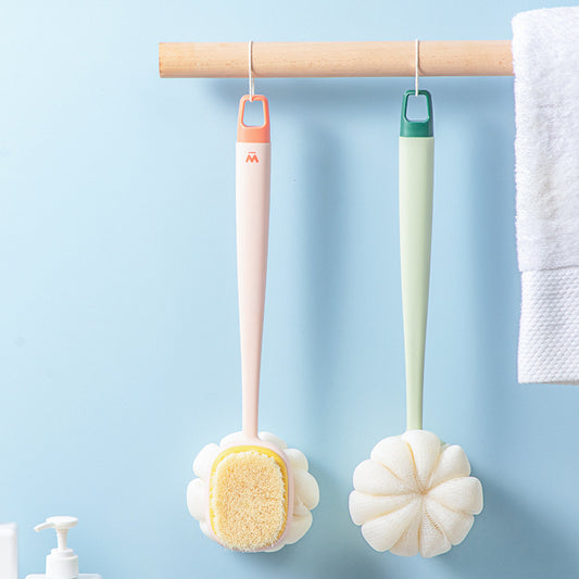 Bath Gadget Bath Brush Long Handle Soft Fur Bath Brush Bath Towel Loofah Strong Back Rubbing Don't Ask For Back Brush