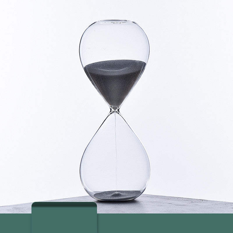 Creative Solid Color Glass Hourglass Timer