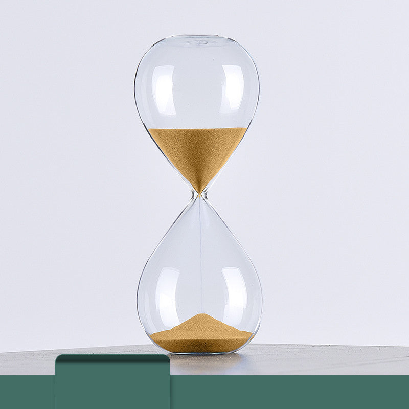 Creative Solid Color Glass Hourglass Timer