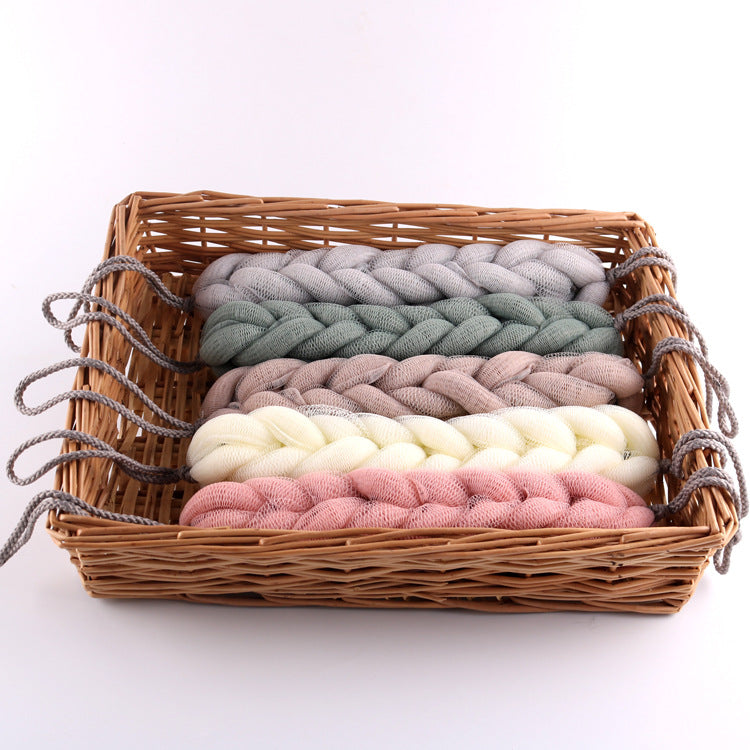 Korean Style Long Bath Ball PE Net Bath Foaming Shower Towel
