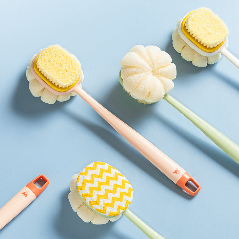 Bath Gadget Bath Brush Long Handle Soft Fur Bath Brush Bath Towel Loofah Strong Back Rubbing Don't Ask For Back Brush