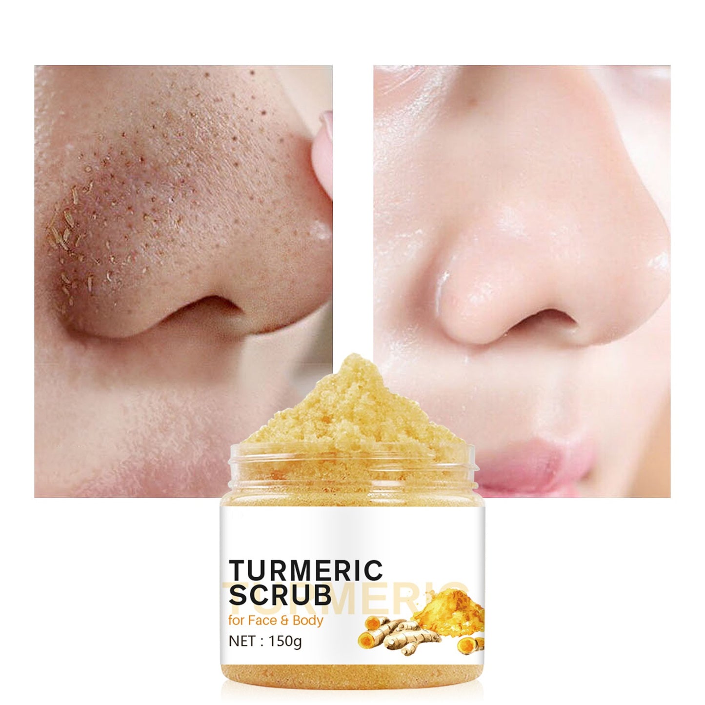 Turmeric Scrub Softens Body and Face