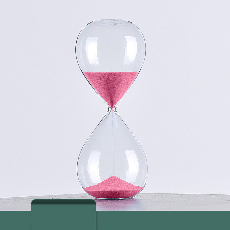 Creative Solid Color Glass Hourglass Timer