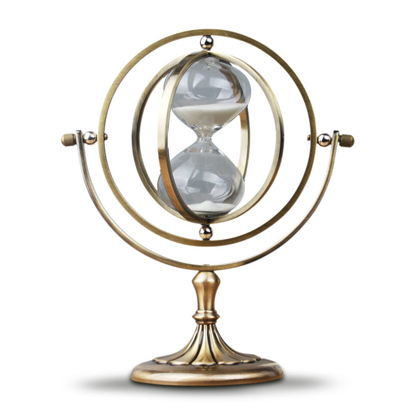 Creative Retro Glass Sand Clock Timer Ornament Decoration Desktop Time