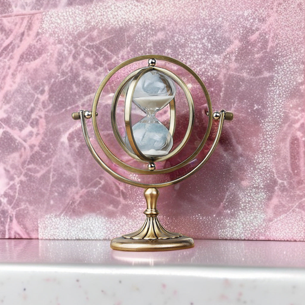 Creative Retro Glass Sand Clock Timer Ornament Decoration Desktop Time