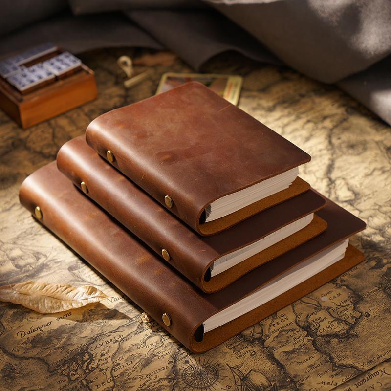 A5A6A7 Handbook Binder Vintage Leather Notepad Diary