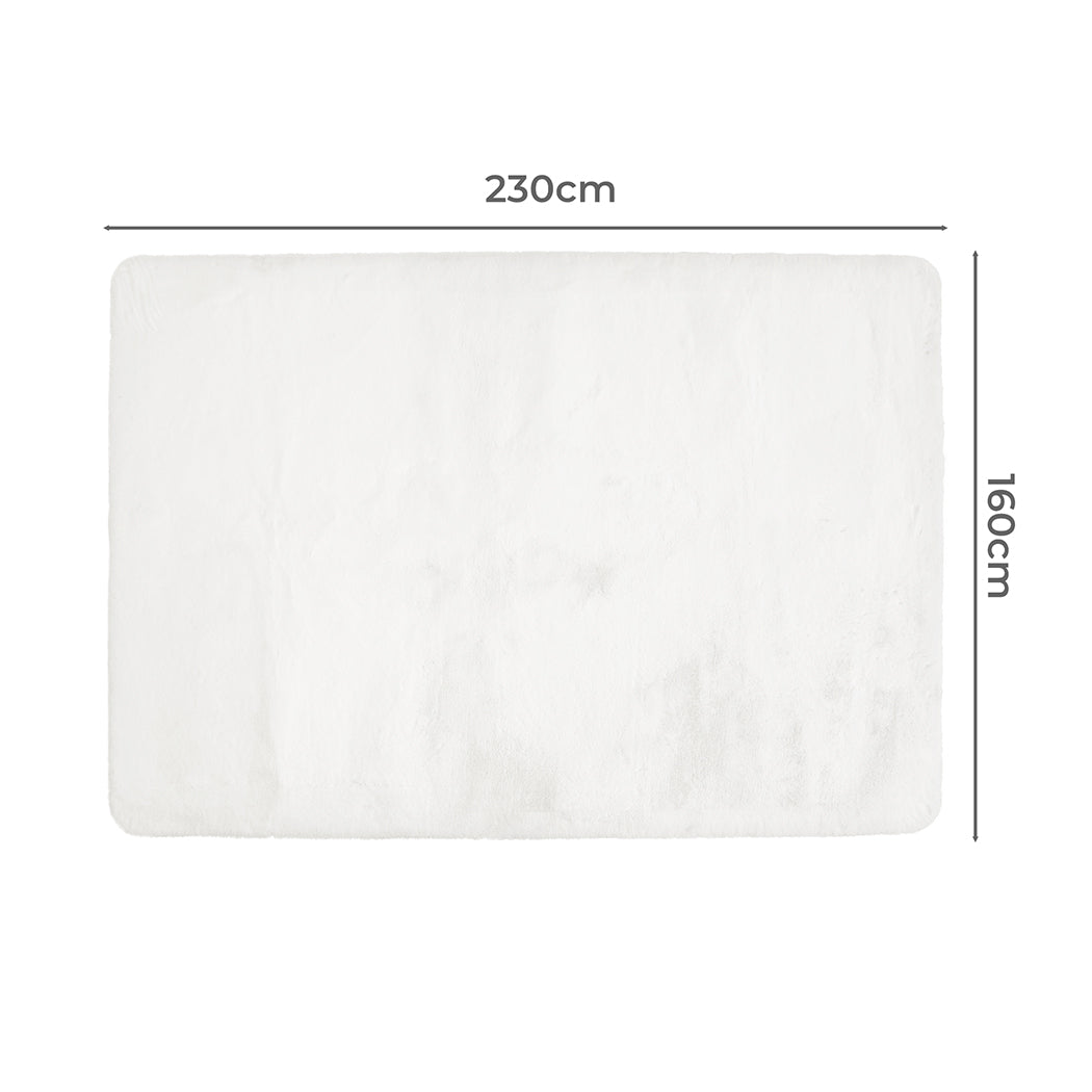 Marlow Floor Rugs  Area Rug Fluffy Faux Rabbit Fur Carpet Mat 160X230CM