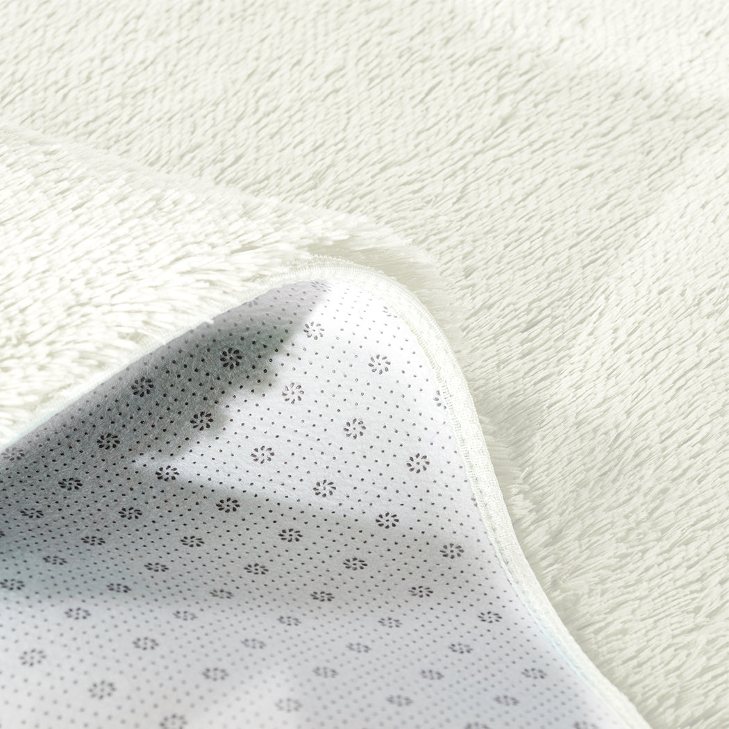 VelvaLux Ultra-Plush Floor Rug 200x230cm Cream