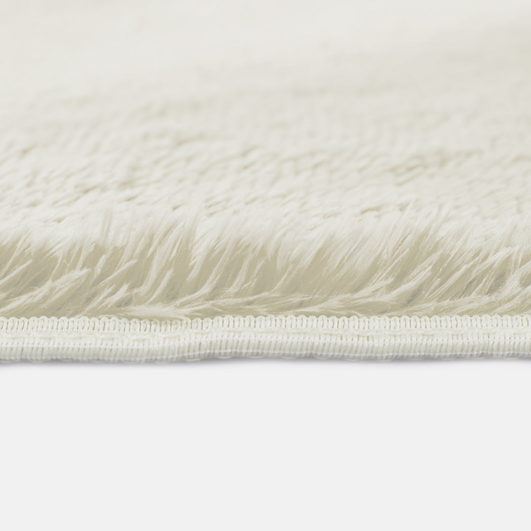 VelvaLux Ultra-Plush Floor Rug 200x230cm Cream
