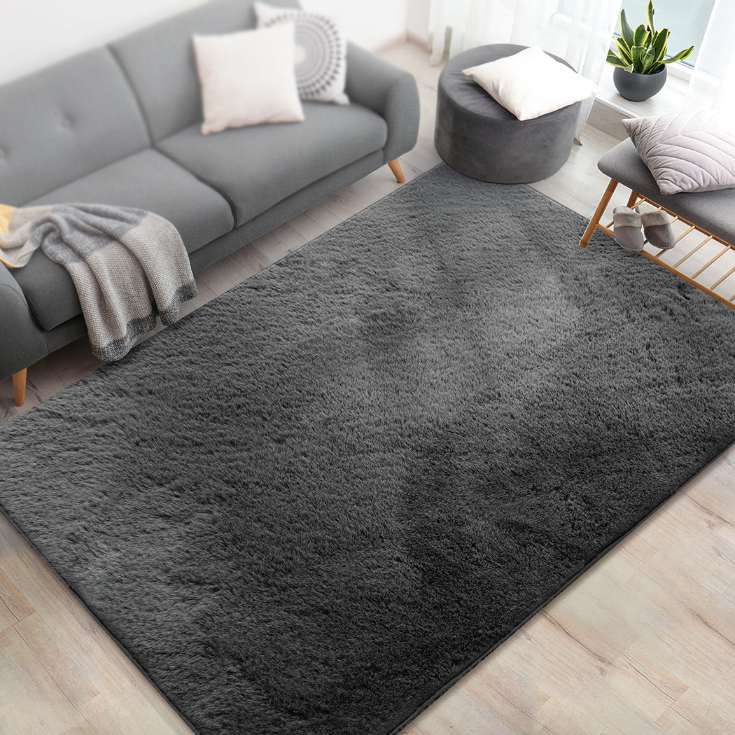 Marlow Floor Rugs  Area Rug Fluffy Faux Rabbit Fur Shaggy Carpet Mat 160X230CM