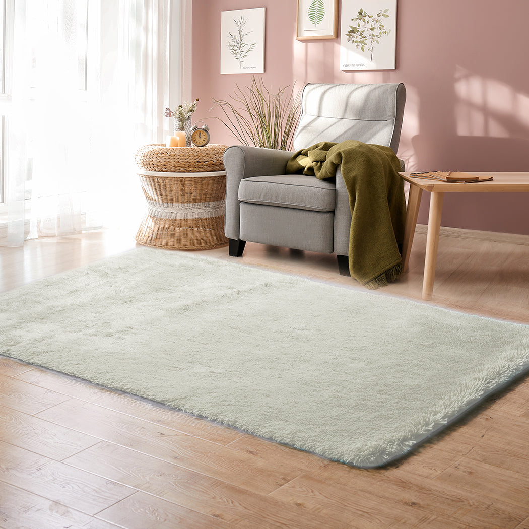 VelvaLux Ultra-Plush Floor Rug 200x230cm Cream