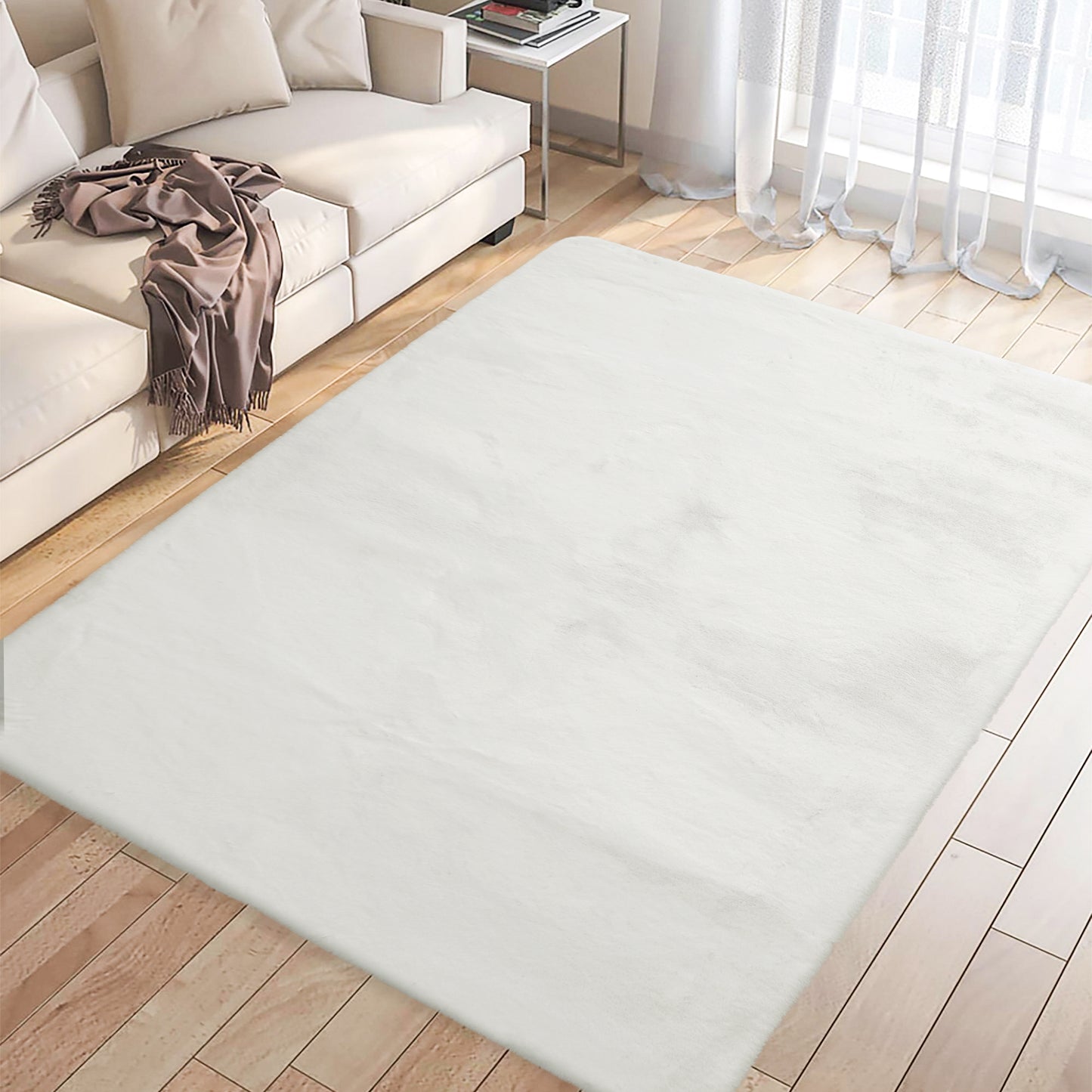 Marlow Floor Rugs  Area Rug Fluffy Faux Rabbit Fur Carpet Mat 160X230CM